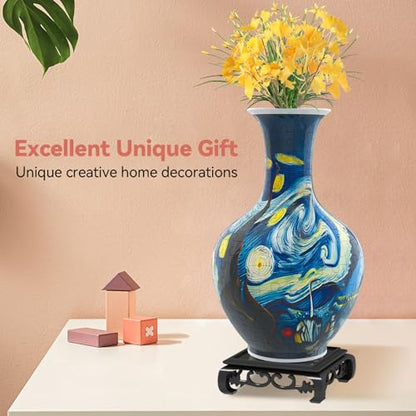 3D Puzzle Vase for Adults with 164 Plastic Pieces
