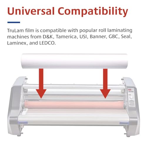 2 Rolls Standard Gloss 3 Mil 25 in. x 250 ft. x 1 in. Core Laminating Film
