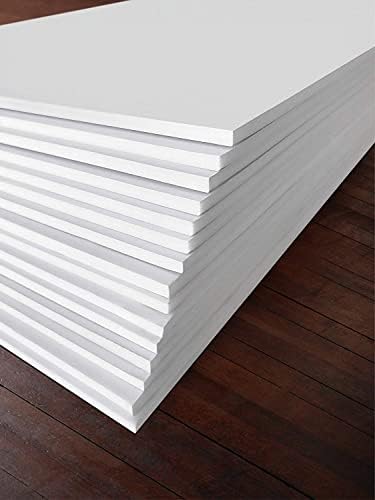 White Foam Board 12 x 18 x 1/8" (3mm) Inch, 15 Pack Acid-Free Foam Core Poster Board Sheets for Art, Crafts, Presentation, Vision Board, Signboard, and Party Decorations