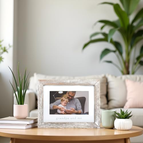 Grandpa and Me Rustic Photo Frame