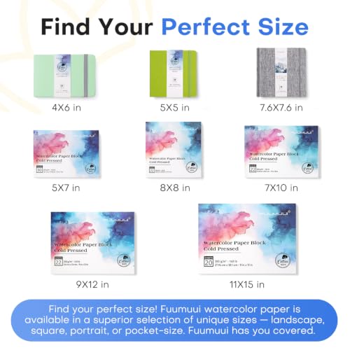 Watercolor Paper Block 9x12 Inch (2376 sq inches)