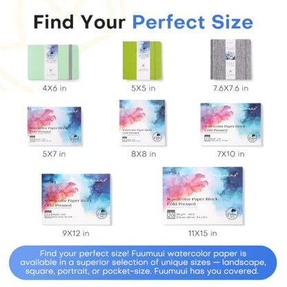 Watercolor Paper Block 9x12 Inch (2376 sq inches)