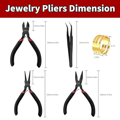 3 Pcs Jewelry Pliers Set