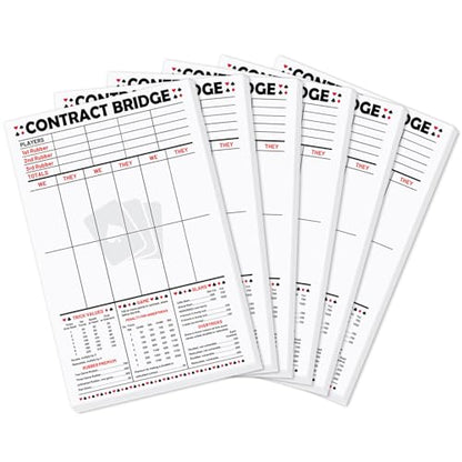 300 Sheets Large Contract Bridge Score Pad and Tallies