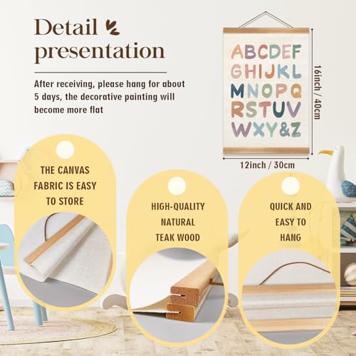 Alphabet Numbers Posters Set of 2 (2 Count)