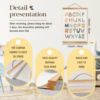 Alphabet Numbers Posters Set of 2 (2 Count)