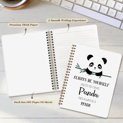 Cute Panda Gifts Spiral Notebook Journal