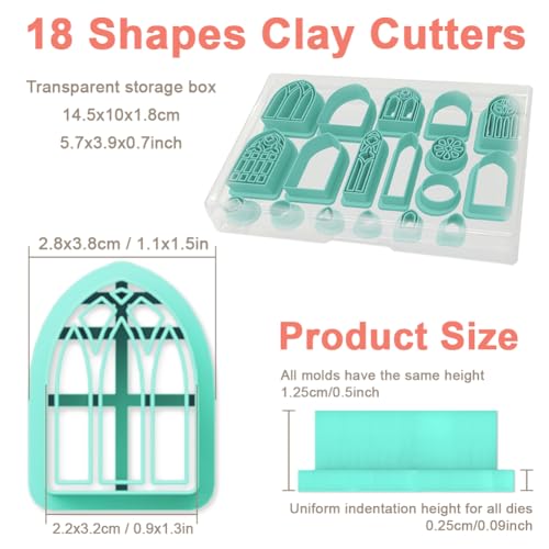 Polymer Clay Cutters (18 Count)