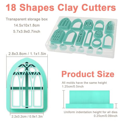Polymer Clay Cutters (18 Count)