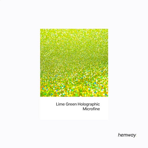 Resin Glitter Lime Green Holographic 100g Microfine (3.5274 Ounce)