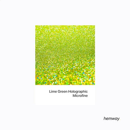 Resin Glitter Lime Green Holographic 100g Microfine (3.5274 Ounce)