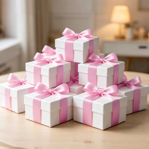 1 Inch x 100yds Pink Satin Ribbon for Crafts