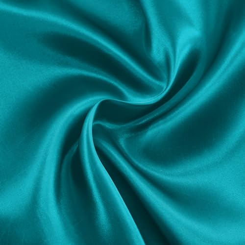 Teal Satin Fabric