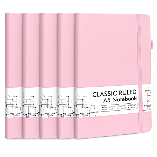 5 Pack Notebooks Journals Bulk (5 Count)