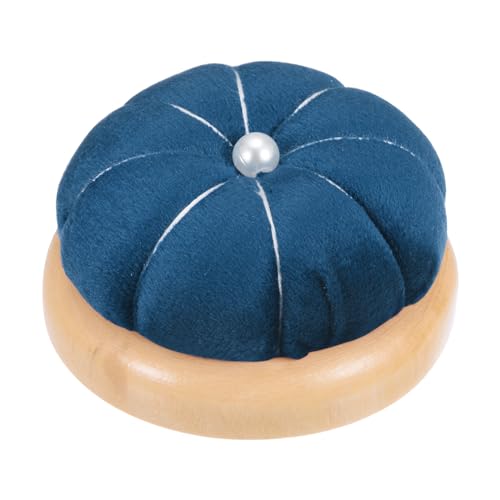Wooden Base Pin Cushion Japanese Style Cute Needle Holder Pincushions Round for Sewing Quilting Needlework DIY Crafts