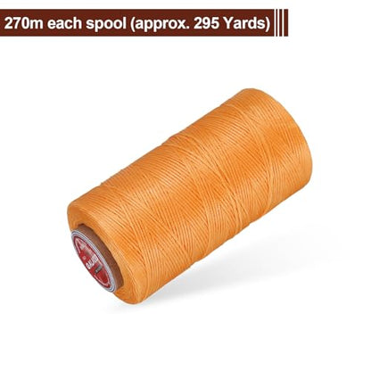 Flat Leather Sewing Waxed Thread