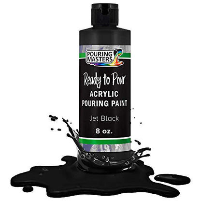Jet Black Acrylic Ready to Pour Pouring Paint (8 Fl Oz)