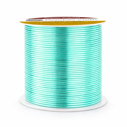 18 Gauge Turquoise Anodized Aluminum Craft Wire (100 Foot)