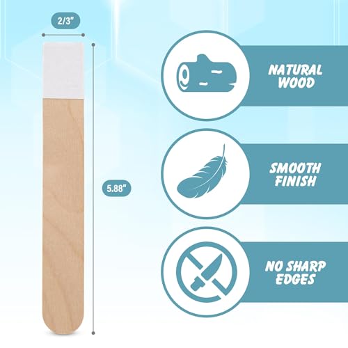 Self Adhesive Popsicle Sticks for Crafts (500 Count)