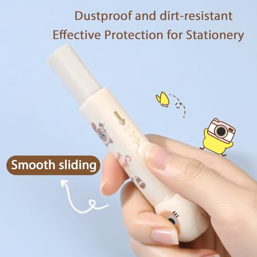 4PCS Retractable Cat Pencil Erasers (4 Count)