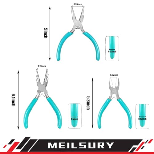 3 Piece jewelry pliers set includes a 6 (3 Count)