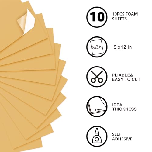Self Adhesive Foam Sheets (10 Count)