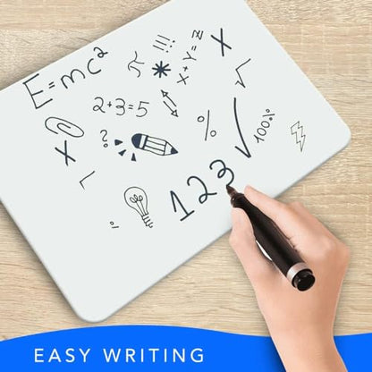 Small Dry Erase Board 9x12 Mini White Board for Kids 6 PK Double Sided