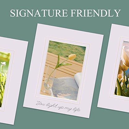 10 Pack Acid Free White Picture Frame Mats