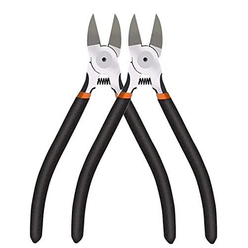 Wire Snips Floral Wire Cutter Jewelry Wire Snippers 6 Inches 2 Pack Flush Cut Pliers Side Cutters Metal Cutting Tool for Crafting (2 Count)