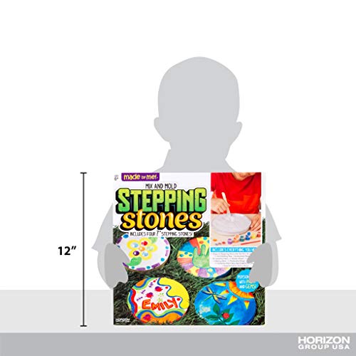Mix & Mold Your Own & Make 4 DIY Personalized Stepping Stones