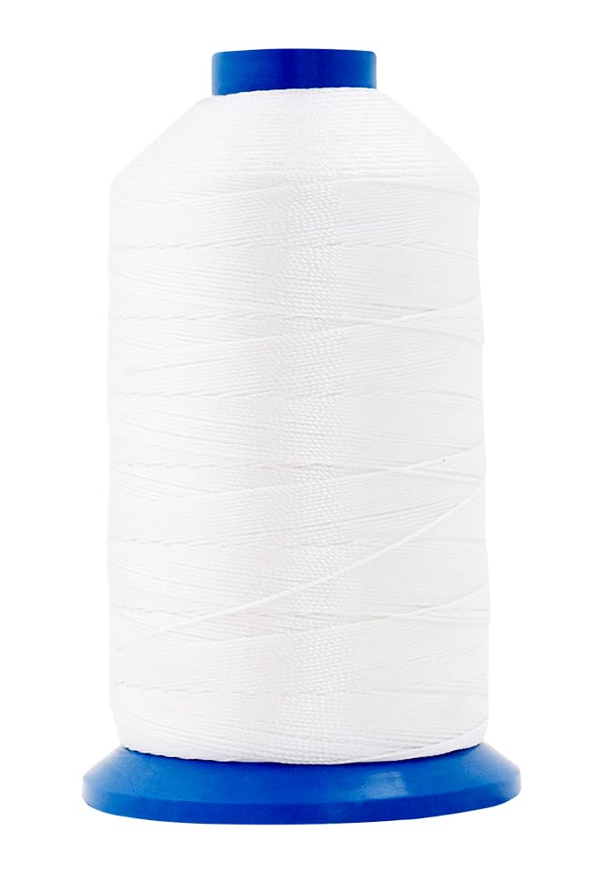 Size 207 630D T210 White Combo Bonded Nylon Thread (9597.74 Foot)