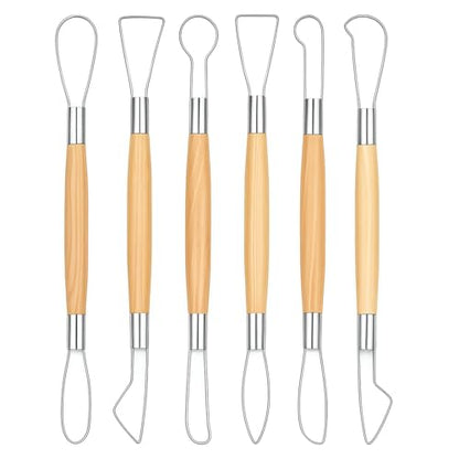 6Pcs Clay Carving Tools Double