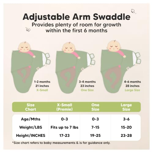 3pk Organic Swaddles for Newborns Girls