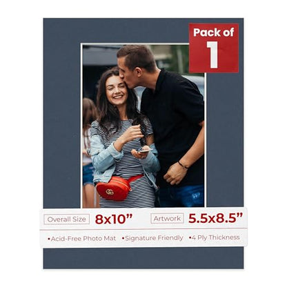 8x10 Mat Bevel Cut for 5.5x8.5 Photos