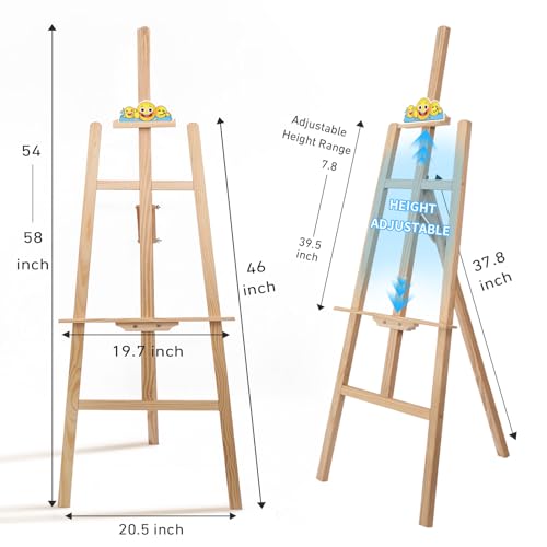 Smiley Wooden Easel for Painting