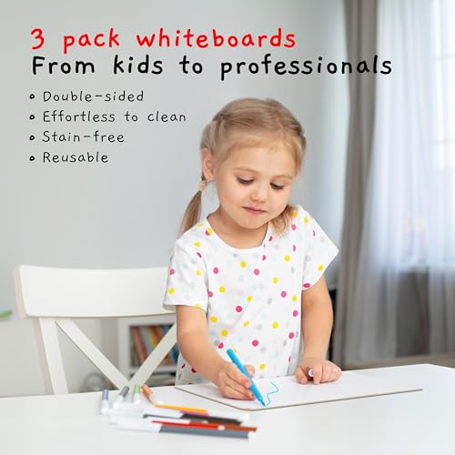 Mini Dry Erase Board for Kids (3 Count)