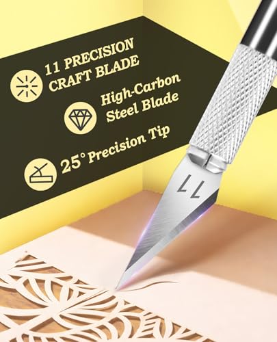 Precision Hobby Knife with 10 Extra #11 Blades