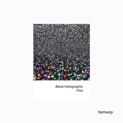 Resin Glitter Black Holographic 100g Fine (3.5274 Ounce)