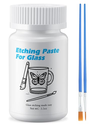 3.5 OZ Glass Etching Cream Kit (2.8 Ounce)