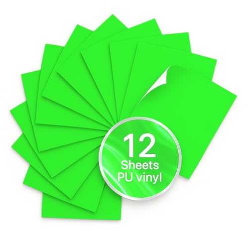 Neon Green PU Heat Transfer Vinyl (12 Count)