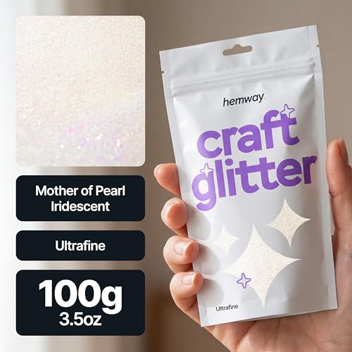 Craft Glitter Mother of Pearl Iridescent 100g Ultrafine Glitter (3.5 Ounce)