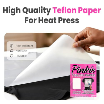 Pinkie Non Stick Teflon Paper for Heat Press (10 count)