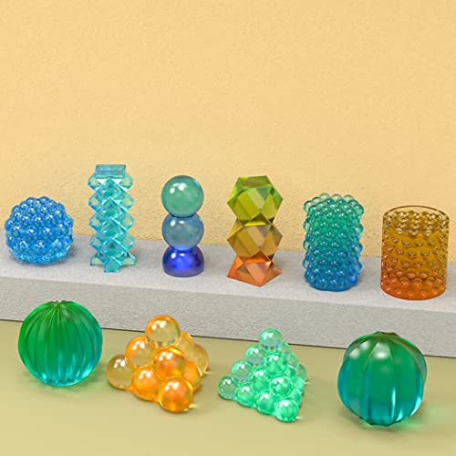 10 Pcs Geometric Candle Mold (10 Count)