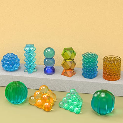 10 Pcs Geometric Candle Mold (10 Count)