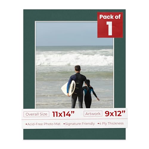 11x14 Mat Bevel Cut for 9x12 Photos