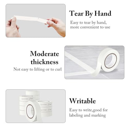 Masking Tape Masking Tape Bulk 0.7 inch 55 Yards 3 Rolls 165 Total Yards (3 Count)