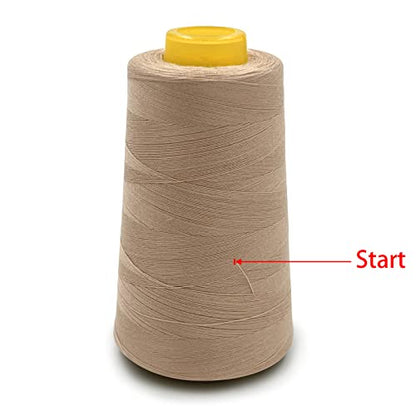 4 Cones of 3000 Yards Each Spool Thread for All Purpose (36000 Foot)