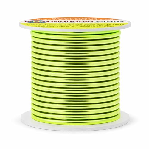 8 Gauge Light Green Anodized Aluminum Craft Wire