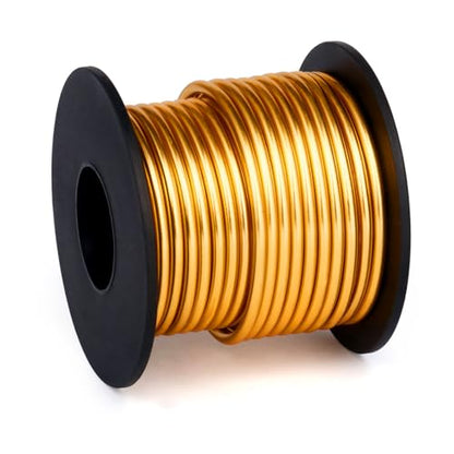 32.8FT 8 Gauge Bendable Dark Gold Aluminum Craft Wire for Jewelry Making (32.8 Foot)