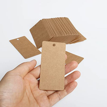 200pcs Kraft Paper Gift Tags with String